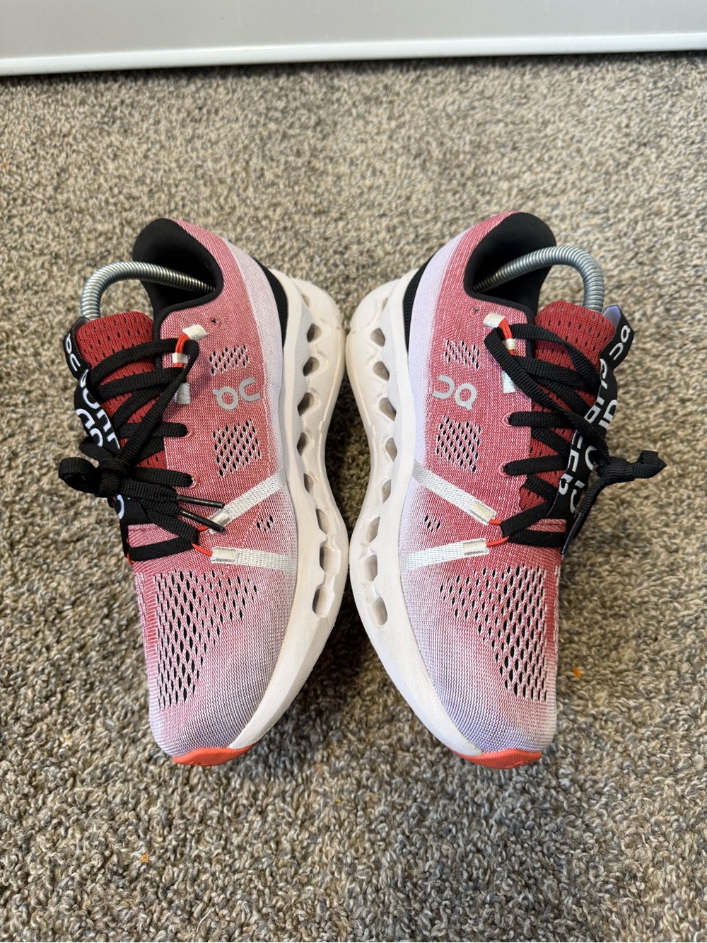 On Running Women's Cloudswift Coral Pink Lightweight Running Shoes - Picture 3 of 8